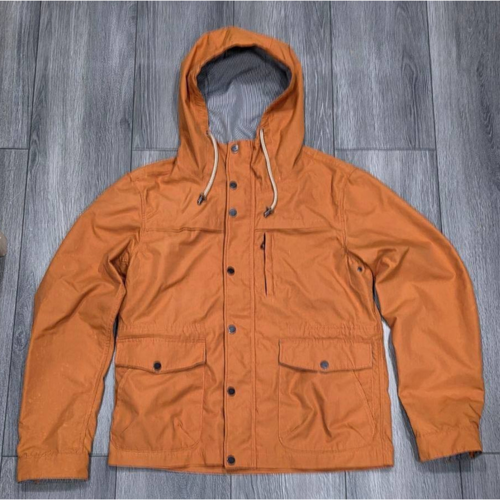 XIOS Inspired garment Orange Fall Overcoat Y2K Water Resistant Jacket L A004252